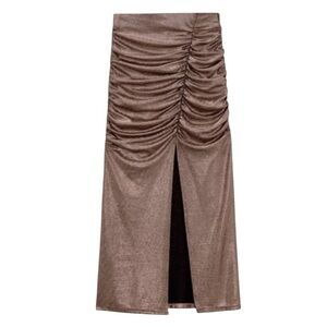 Zara Sparkly Draped Skirt